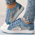 CARO | ELEGANT WOMEN'S SNEAKERS WITH FLORAL DETAILS
