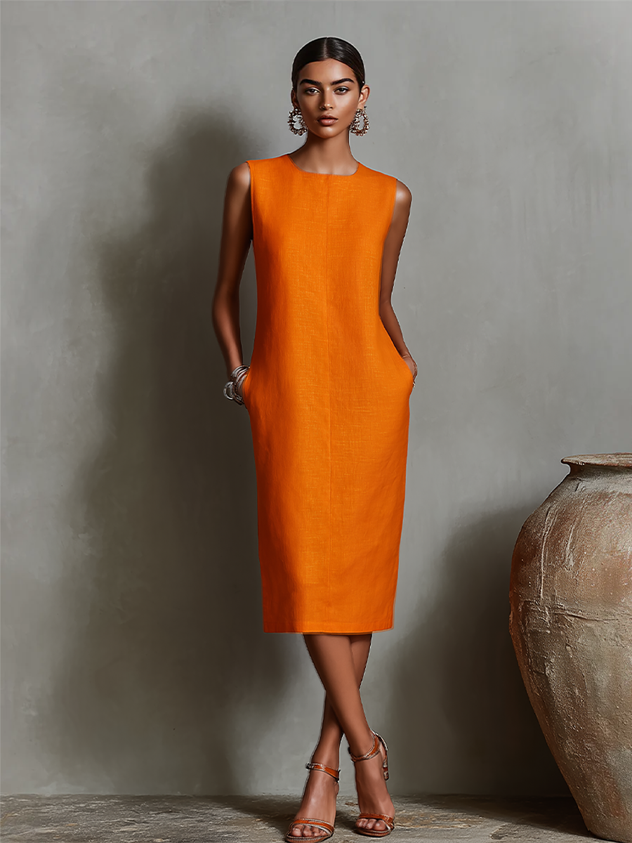 Maureen™ Midi Dress with Pockets