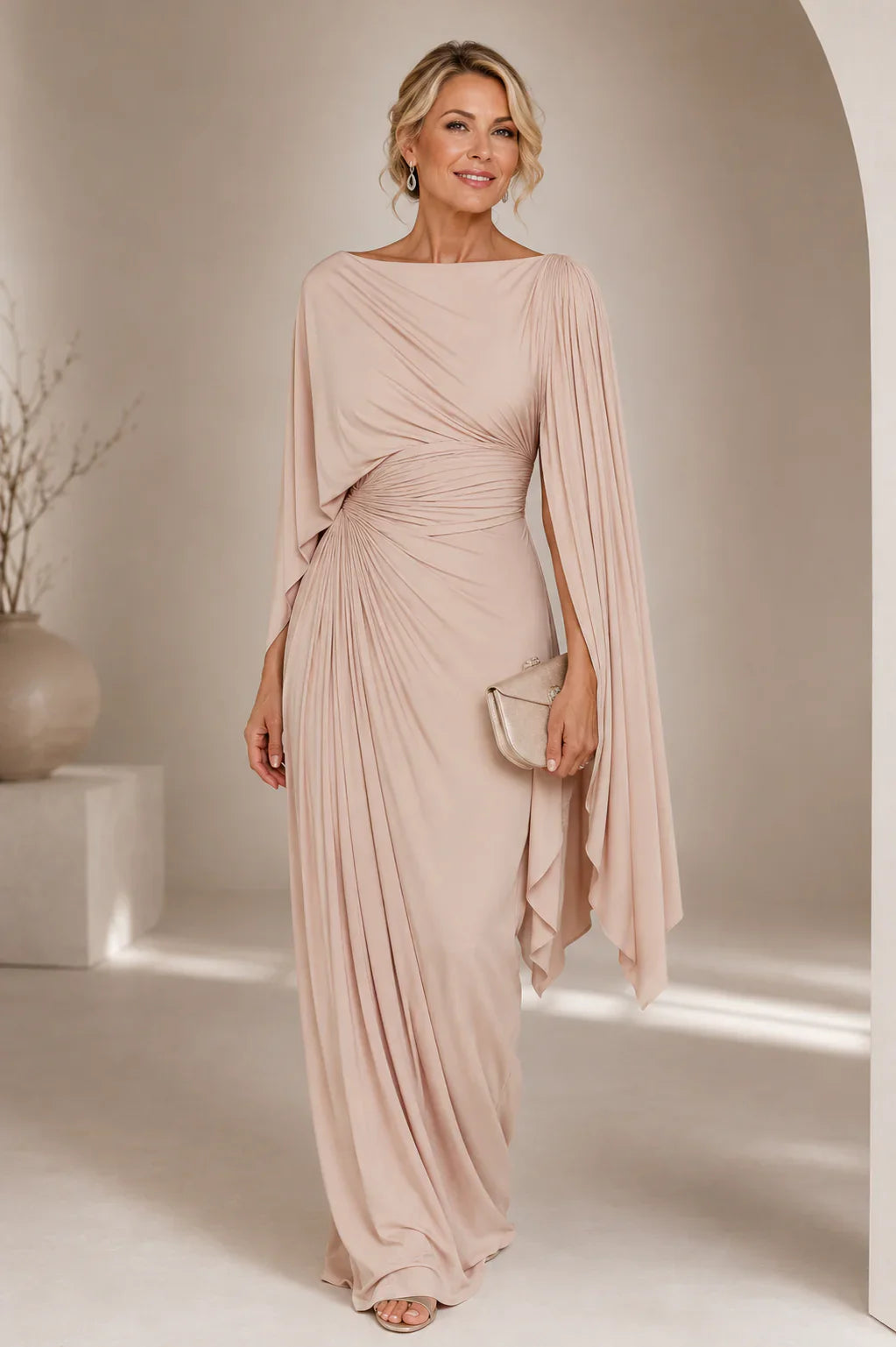 Lyssa | Long Pleated Dress