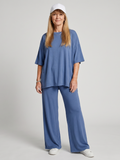 Ramse | Short Sleeve Oversized Top and Wide Leg Trousers Set