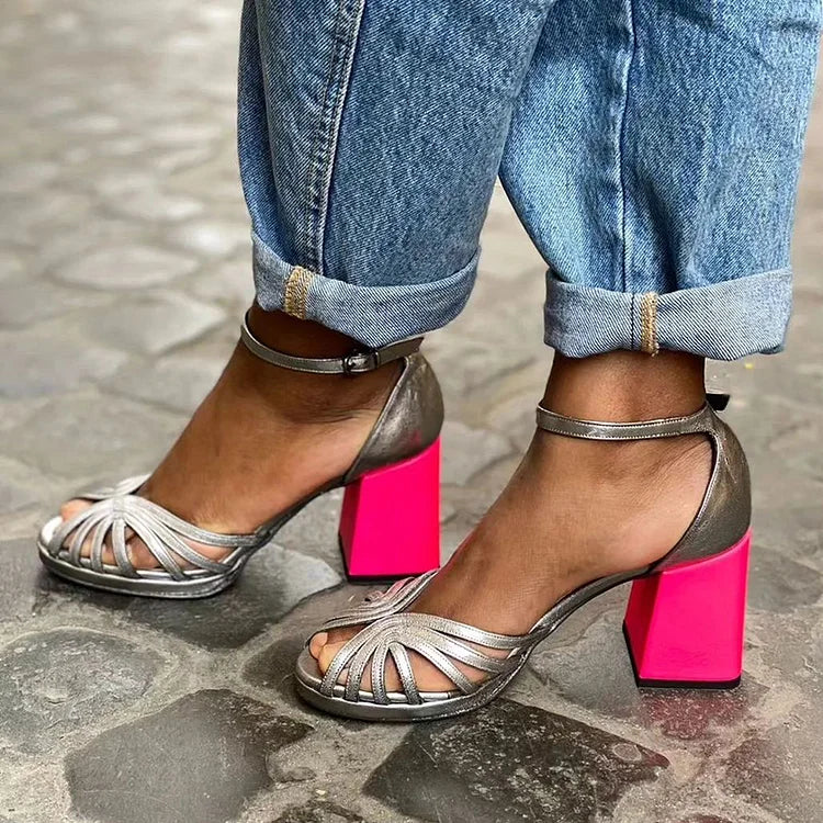 Bicoloured All Day Comfort Heels