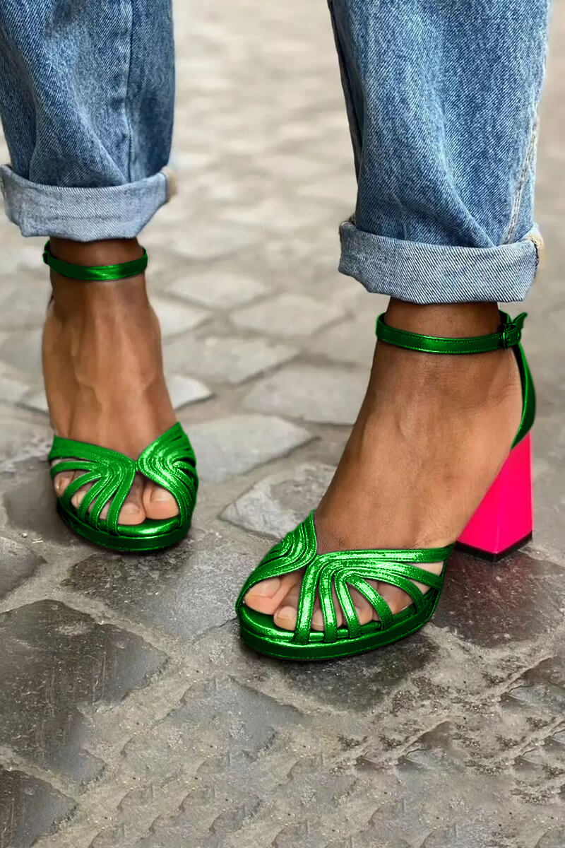 Bicoloured All Day Comfort Heels