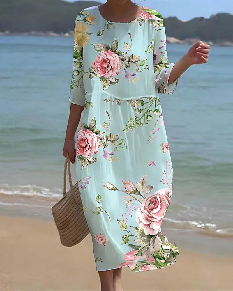 Brya | Sunset Flower Dress