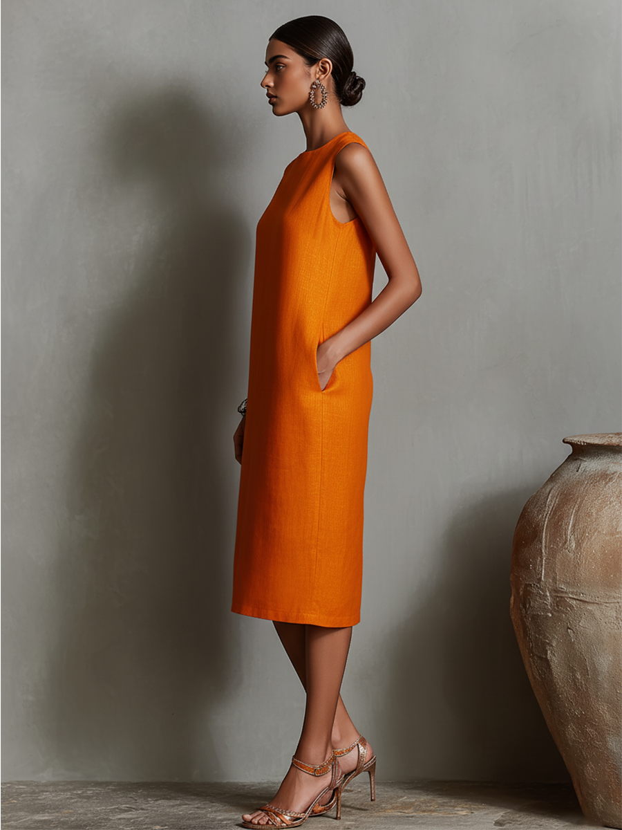 Maureen™ Midi Dress with Pockets