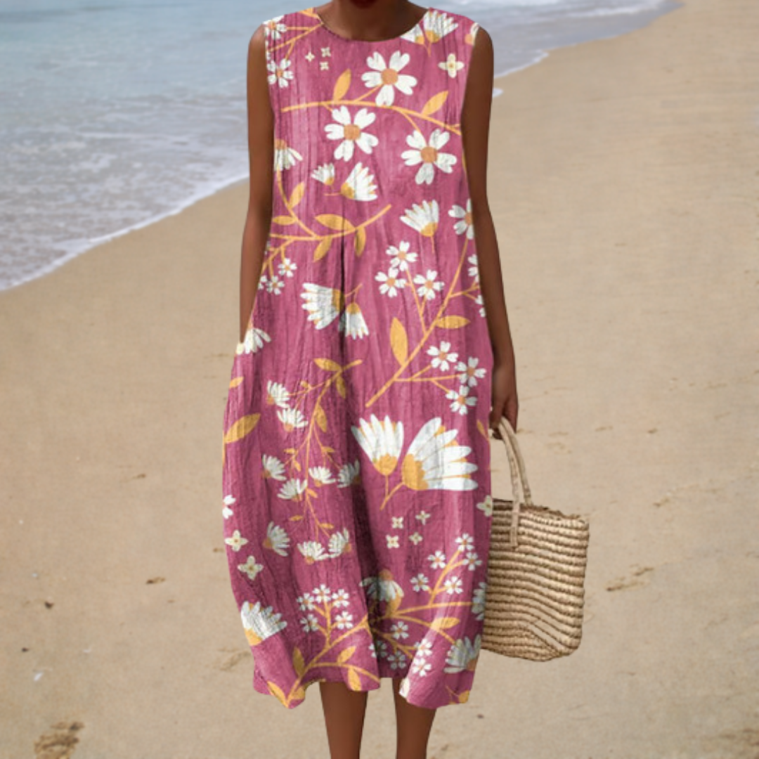 Manon | Romantic Floral Midi Dress