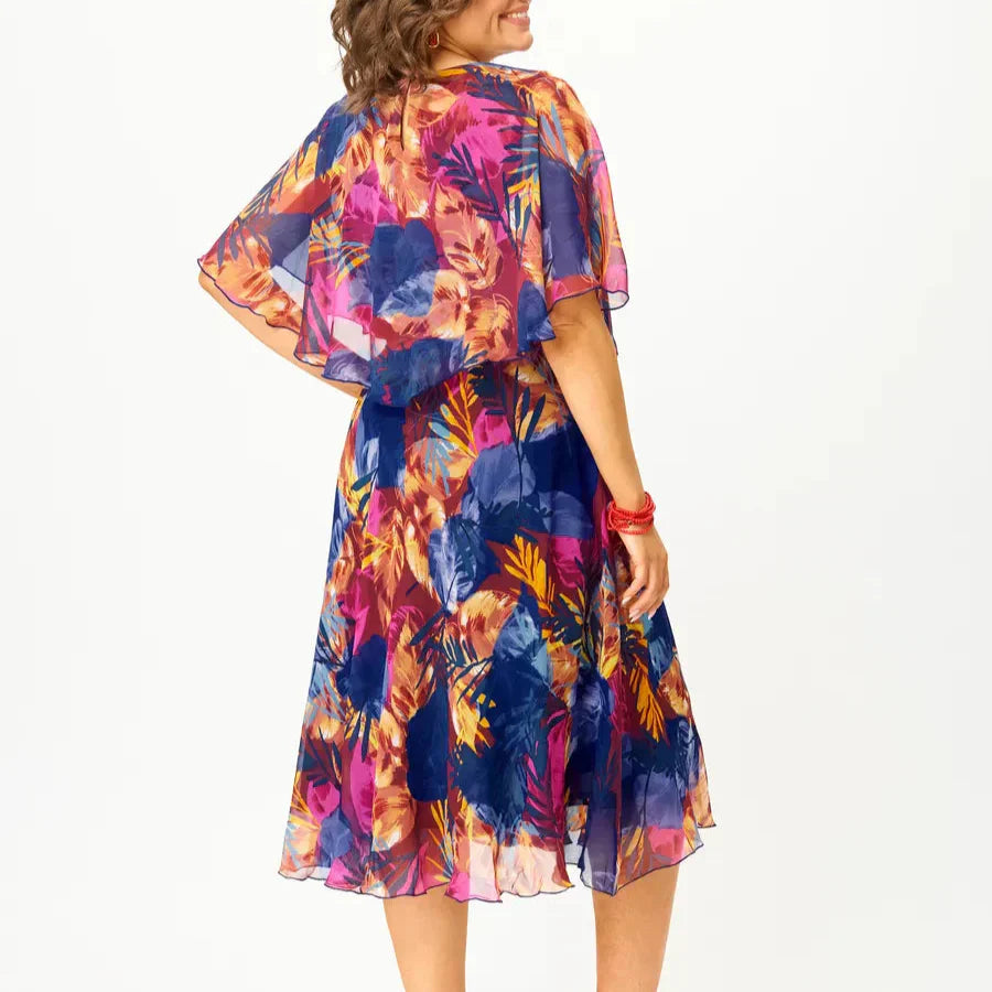 JUDITH | COMFORTABLE PLUS SIZE CHIFFON DRESS