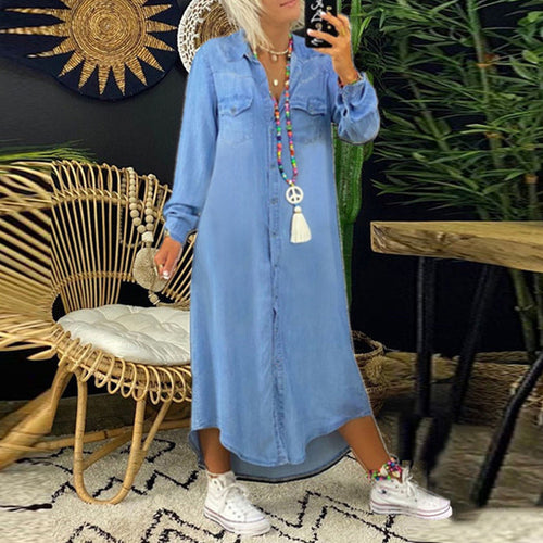Adeline | Denim Shirt Dress