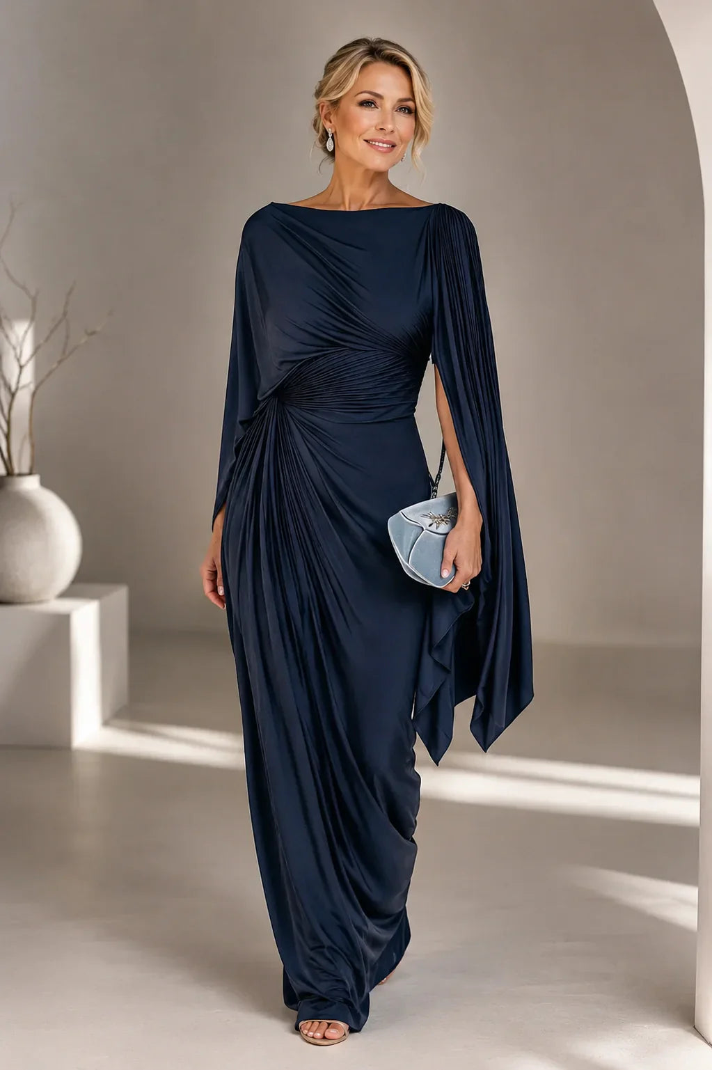 Lyssa | Long Pleated Dress