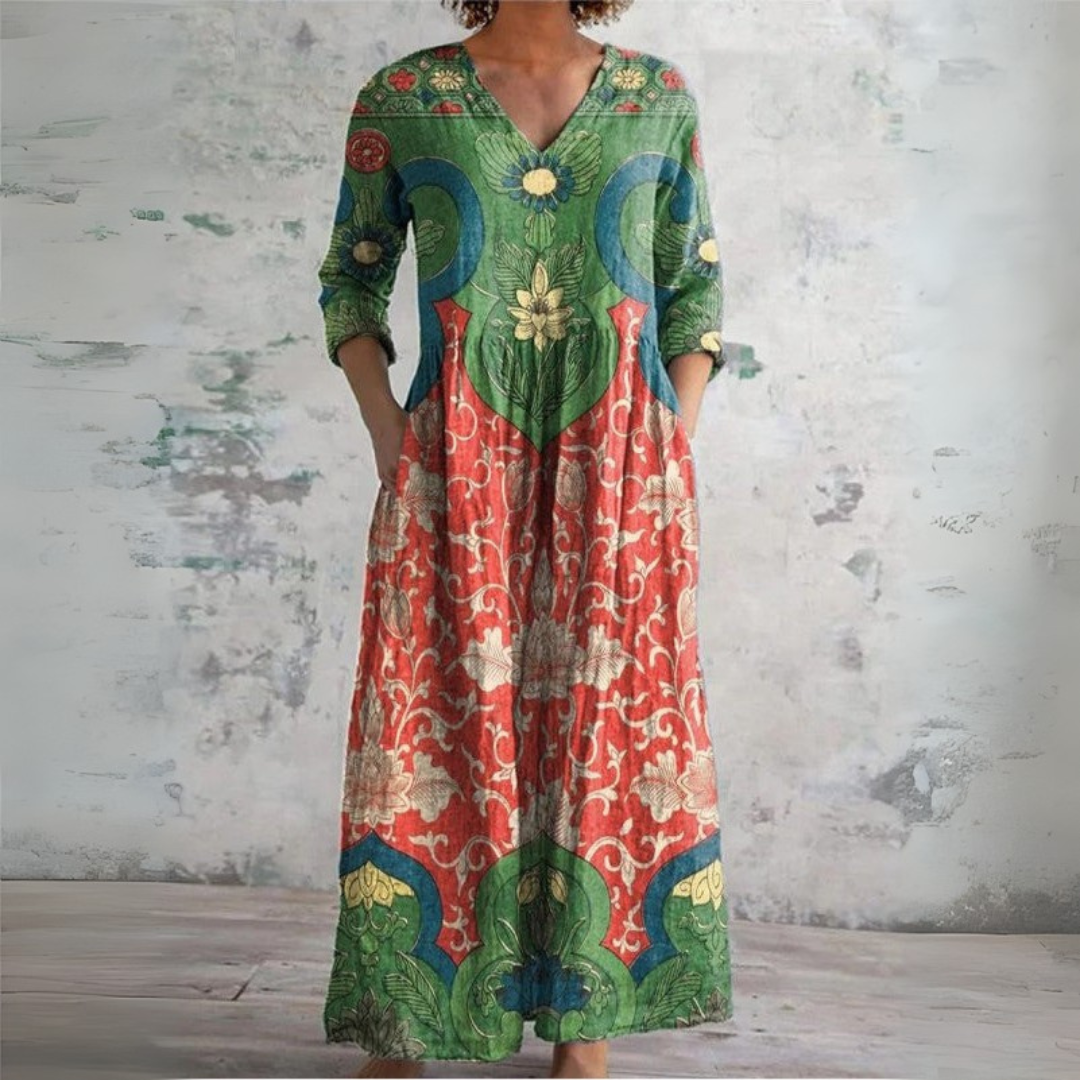 Shayla | Vintage Floral Maxi Dress