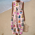 Chloé | Midi Dress with Cat Print