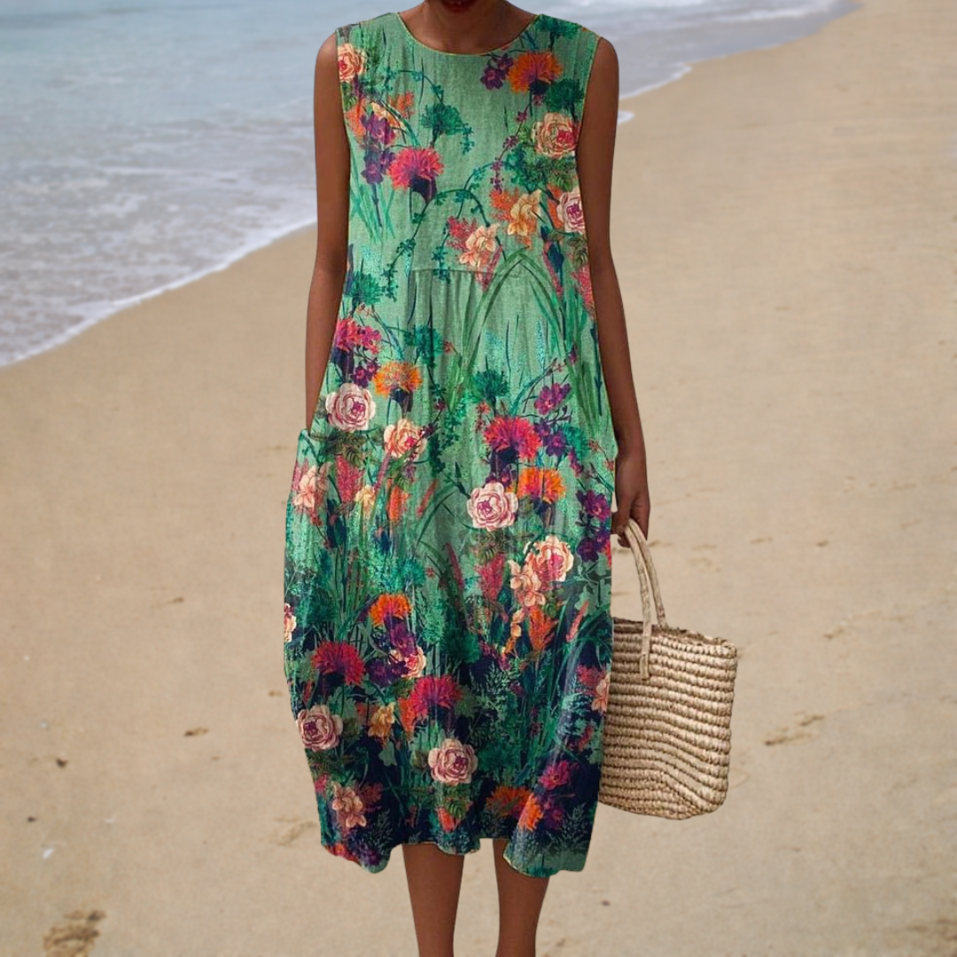 Florence | Floral Midi Dress