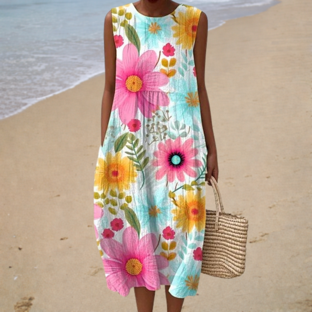 Adelaide | Floral Midi Dress