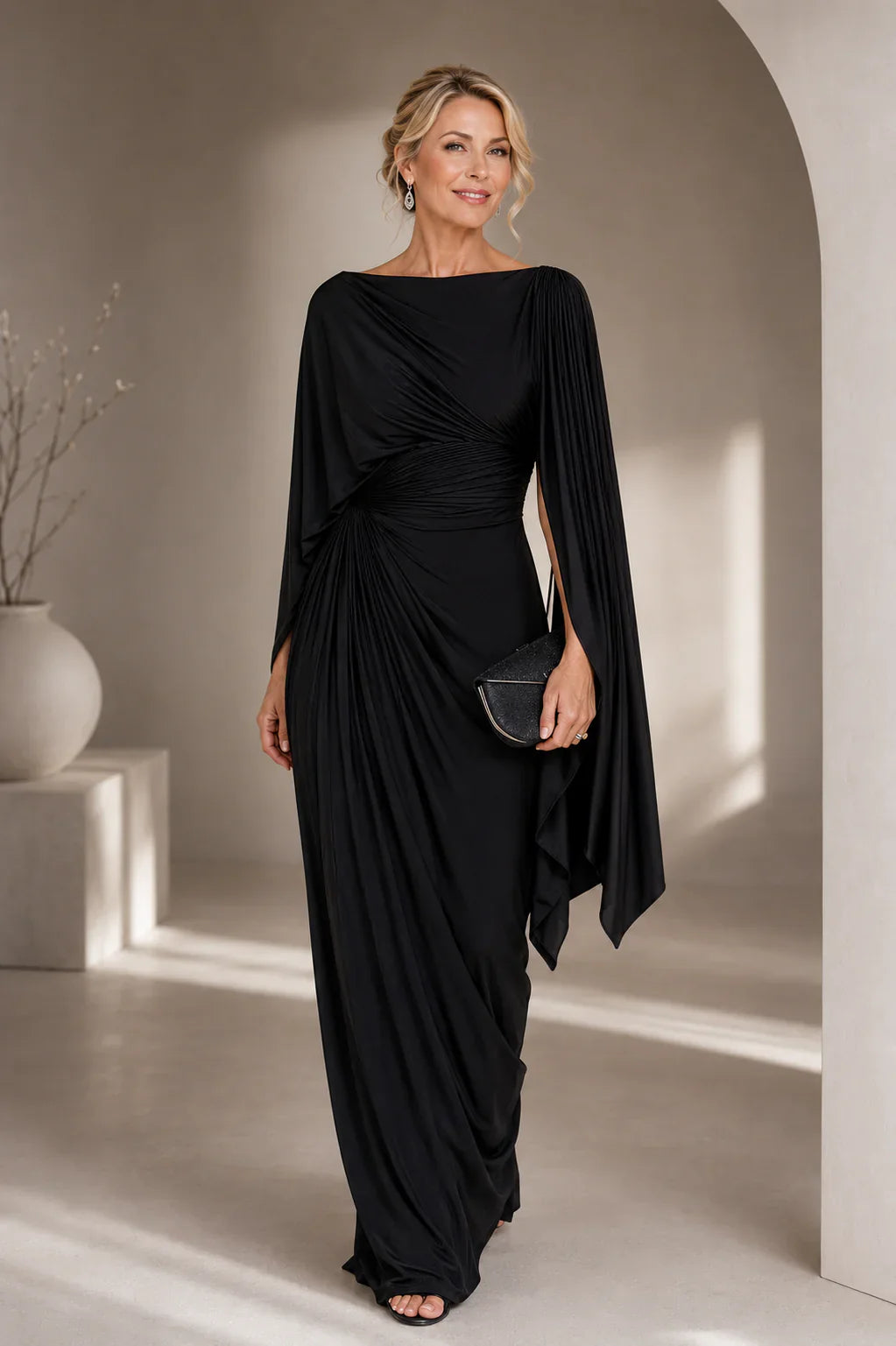Lyssa | Long Pleated Dress