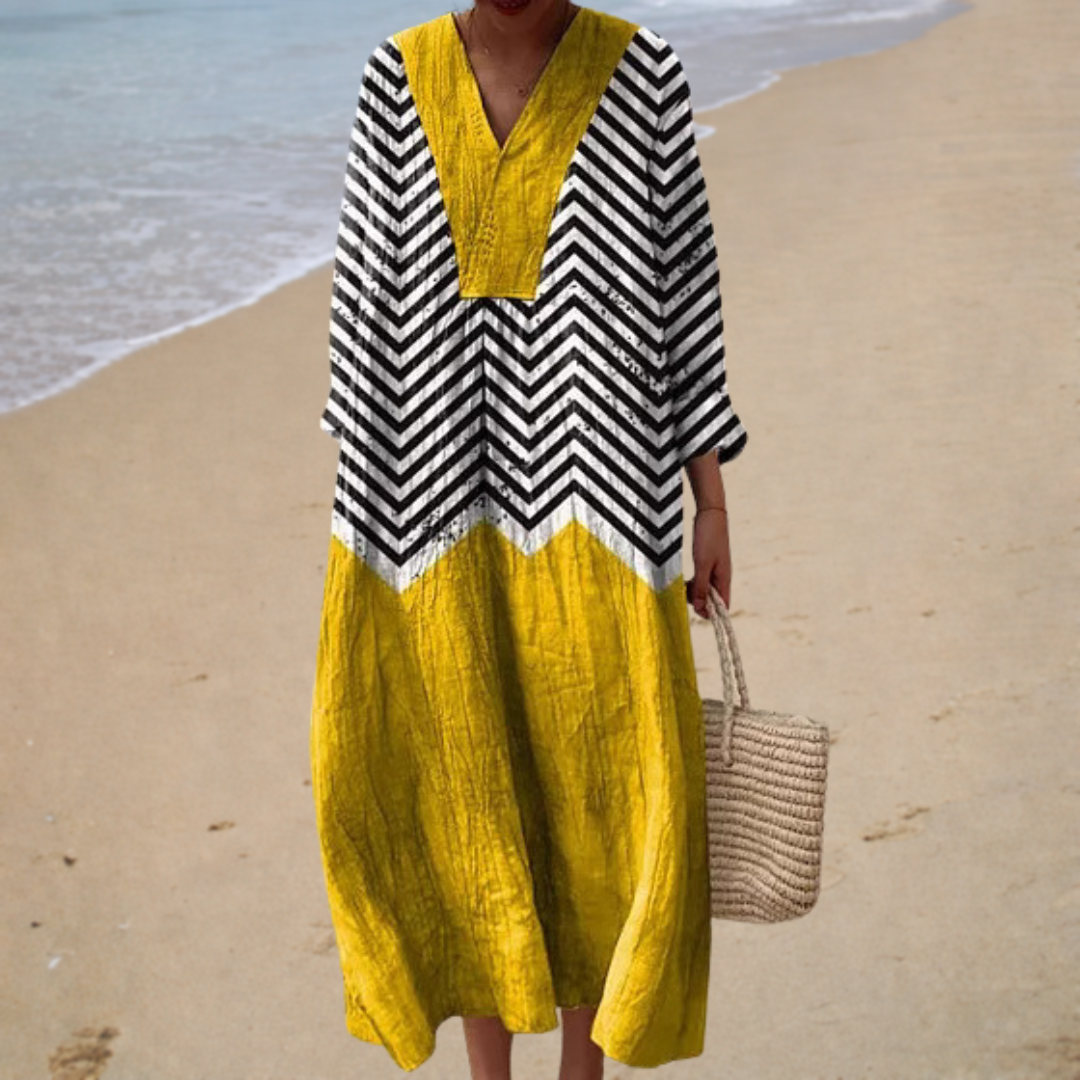 Noémie | Graphic Long Dress