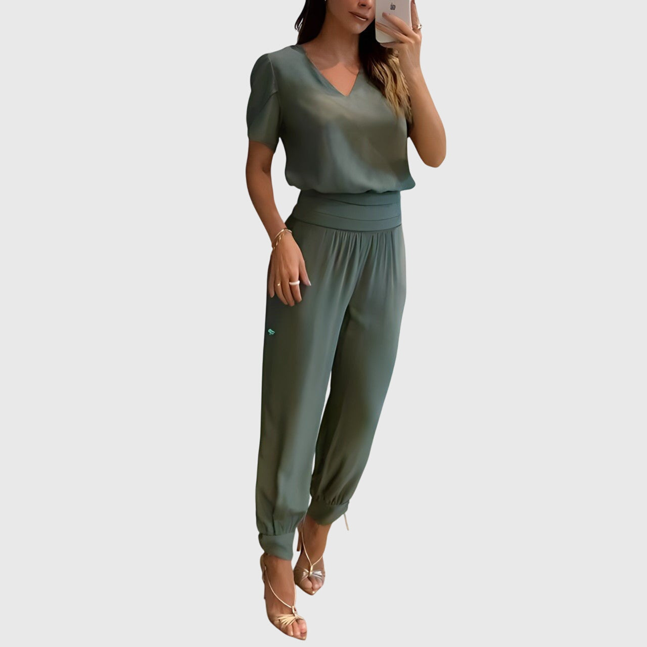 Jennifer™ | Trendy Blouse and Trouser Set