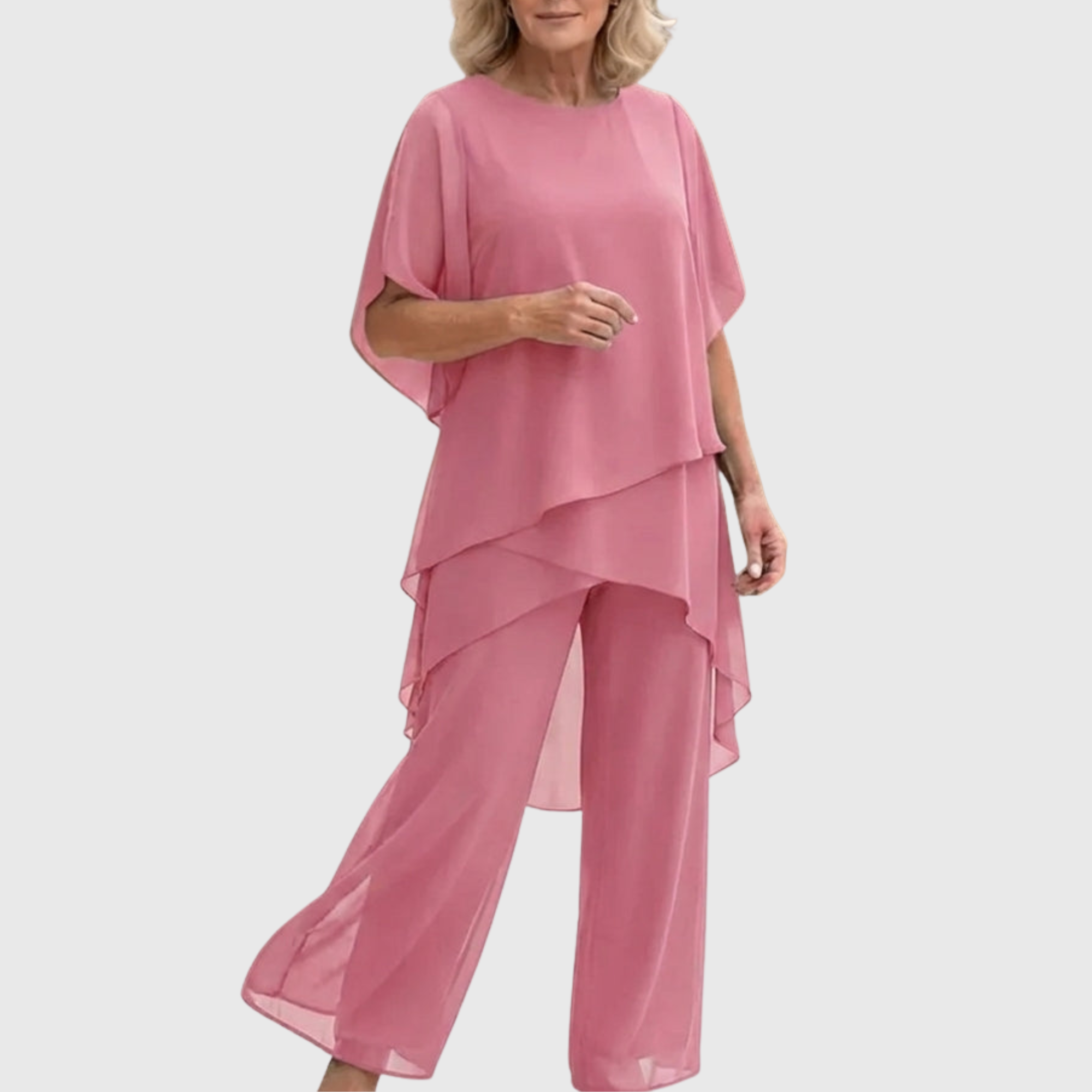 Linda | Draped Palazzo Trousers Set