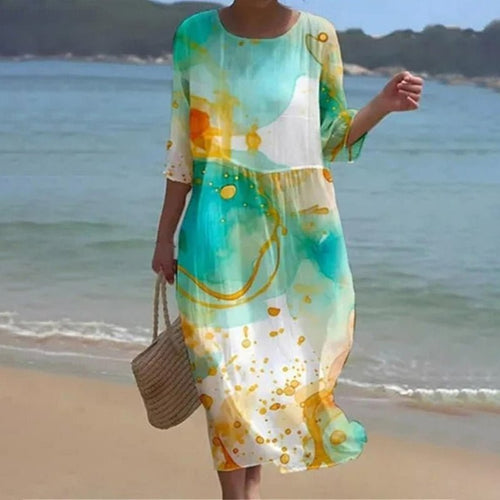 Brya | Sunset Flower Dress