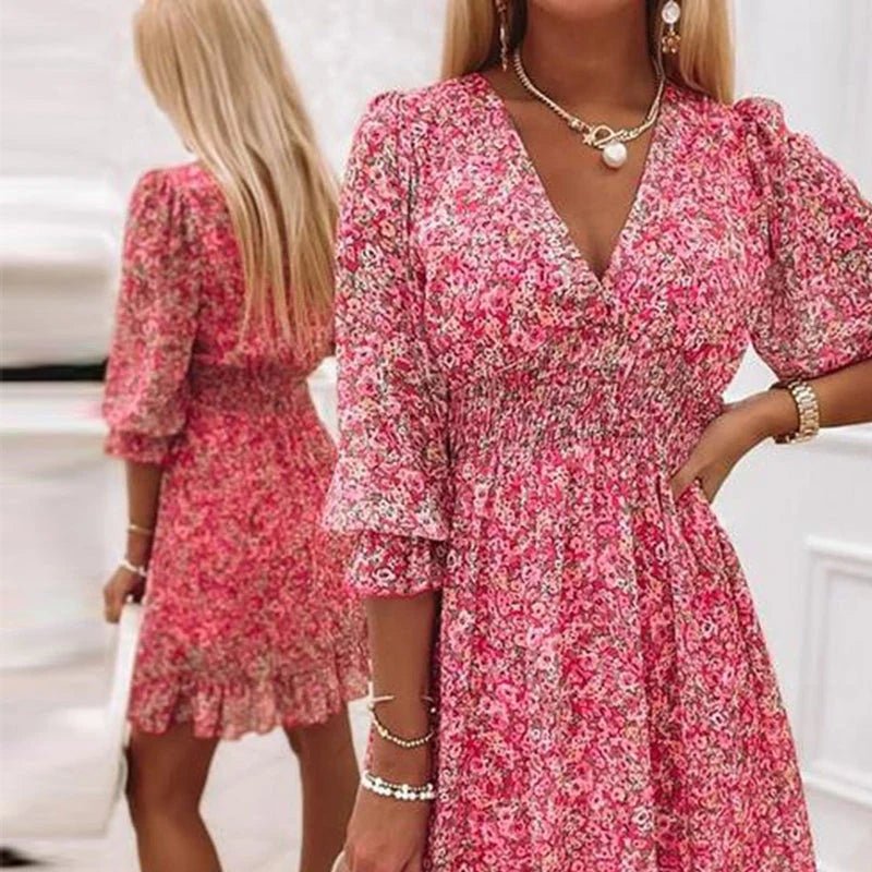 Vera | Elegant Floral Dress
