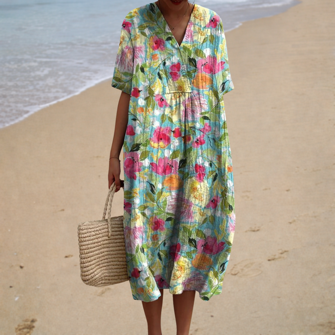 Juliette | Colourful Floral Maxi Dress