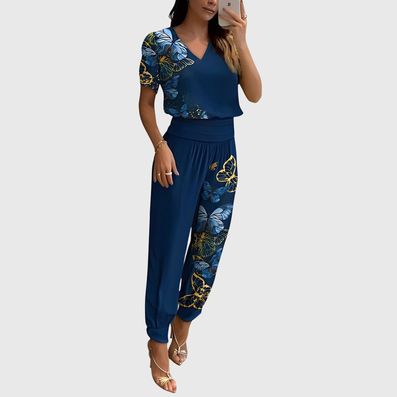 Jennifer™ | Trendy Blouse and Trouser Set
