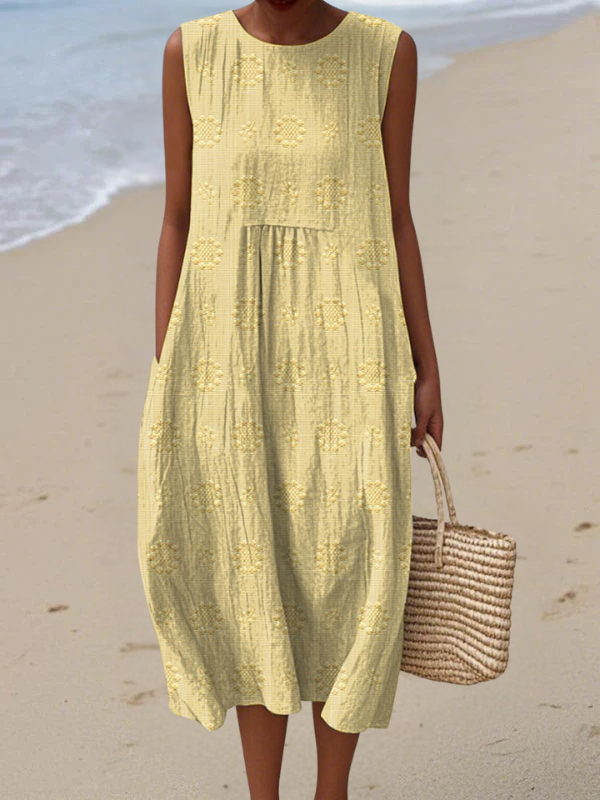 Rose™| Embroidered Midi Dress