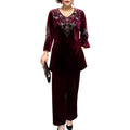 Elvire - Elegant Velvet Two-Piece Set