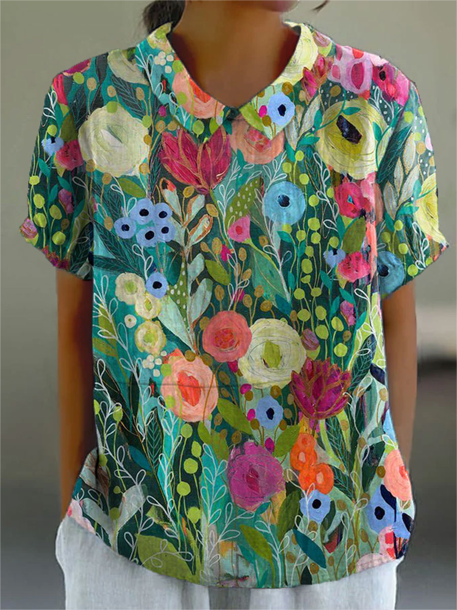 Daisy | Watercolour Floral Chemise