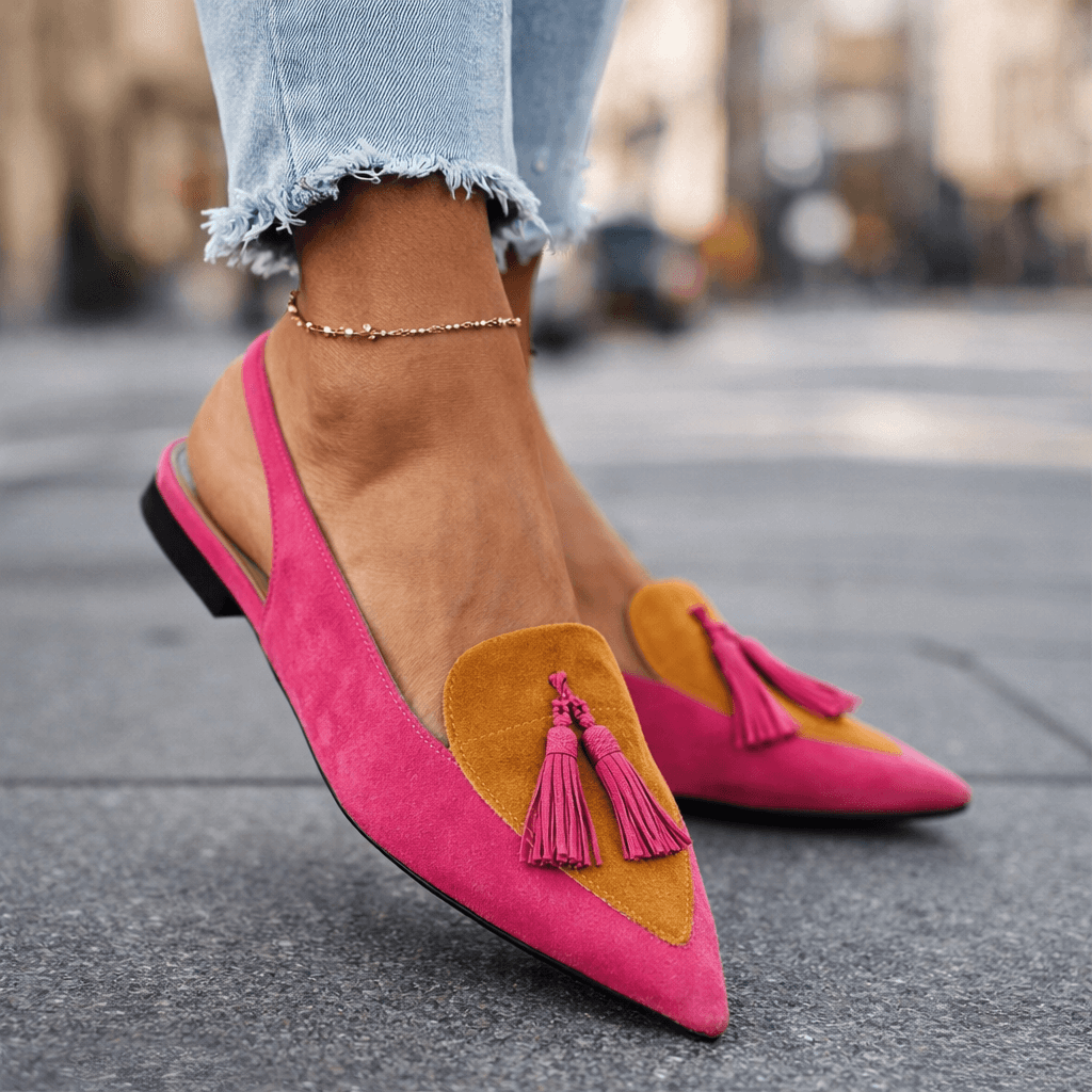 Rosemary | Bicolour Flat Mule