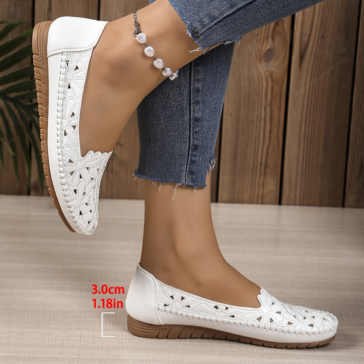 Fleurie | Openwork Orthopaedic Ballet Flats