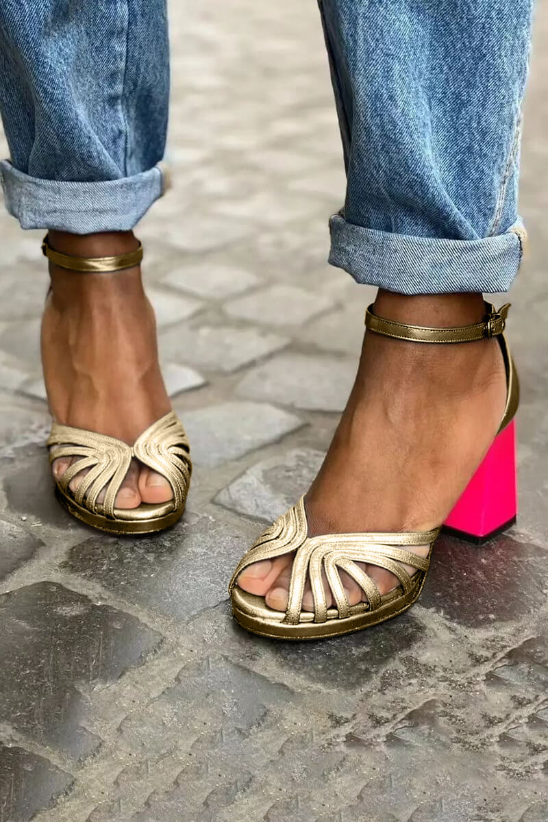 Bicoloured All Day Comfort Heels