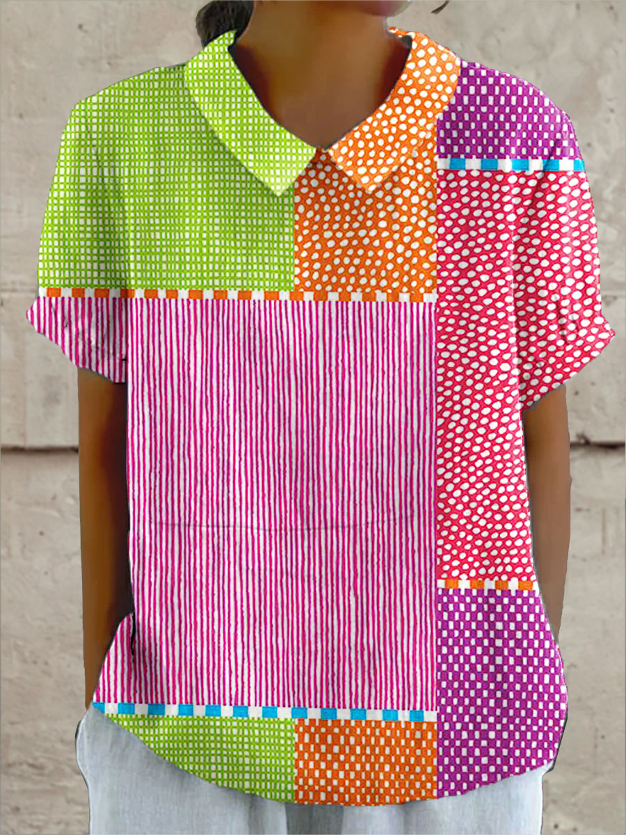 Zoe | Colourful Patchwork Chemise