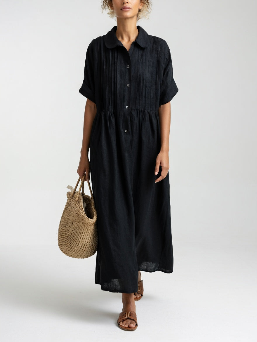 Lysandra™ — Fluid Summer Shirt Dress