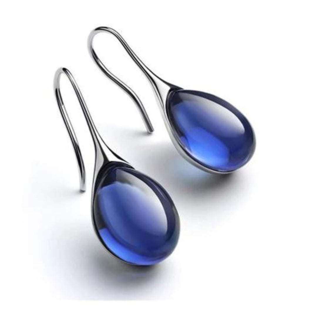 Chic Drop Earrings with Crystals