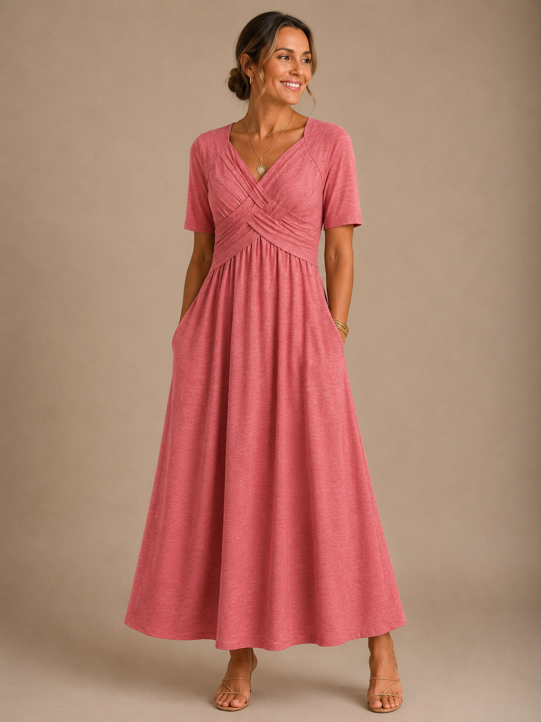 Angeli™ | Elegant Midi Dress