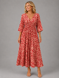 Althea™ | Bohemian Flow Midi Dress