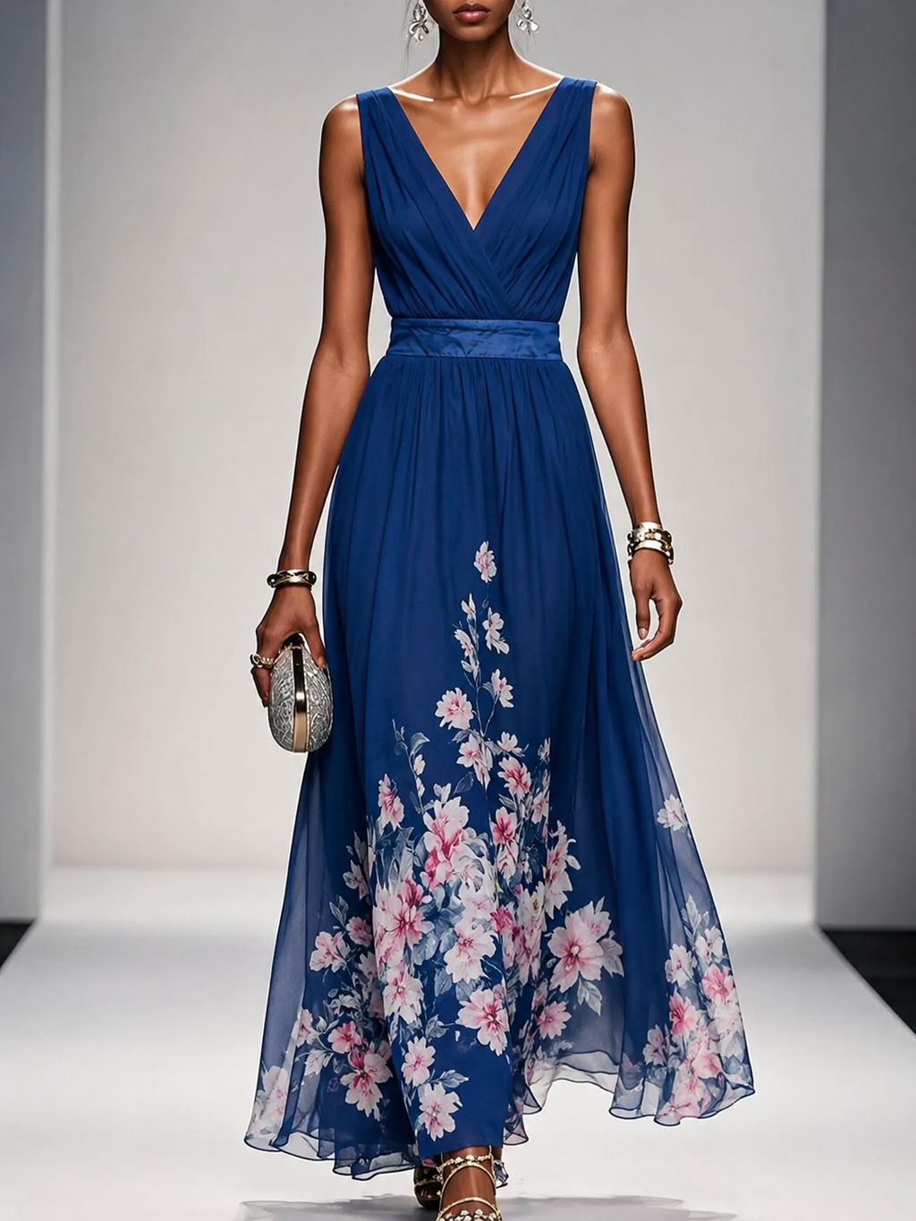 Mica | Sleeveless A Maxi Dress