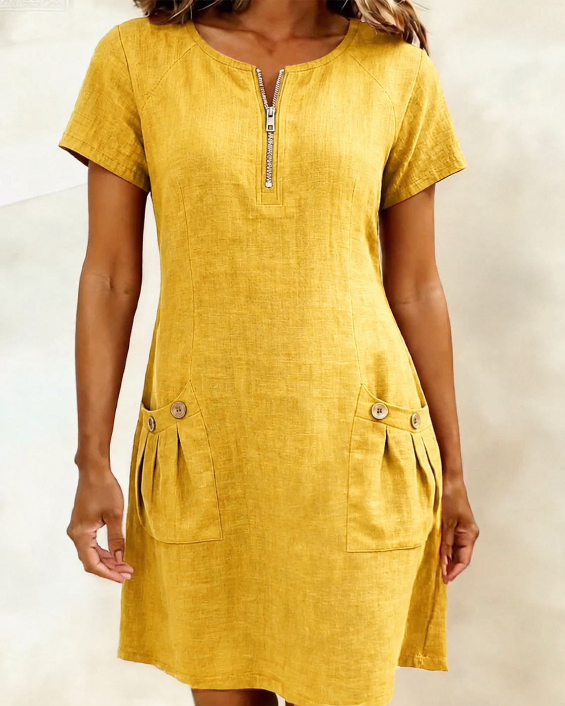 Lina™ Dress — Natural Elegance for Every Day
