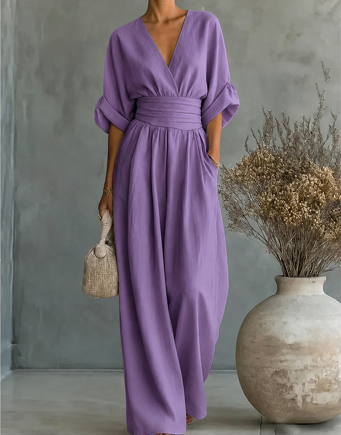 Élise – Elegant Fluid Jumpsuit
