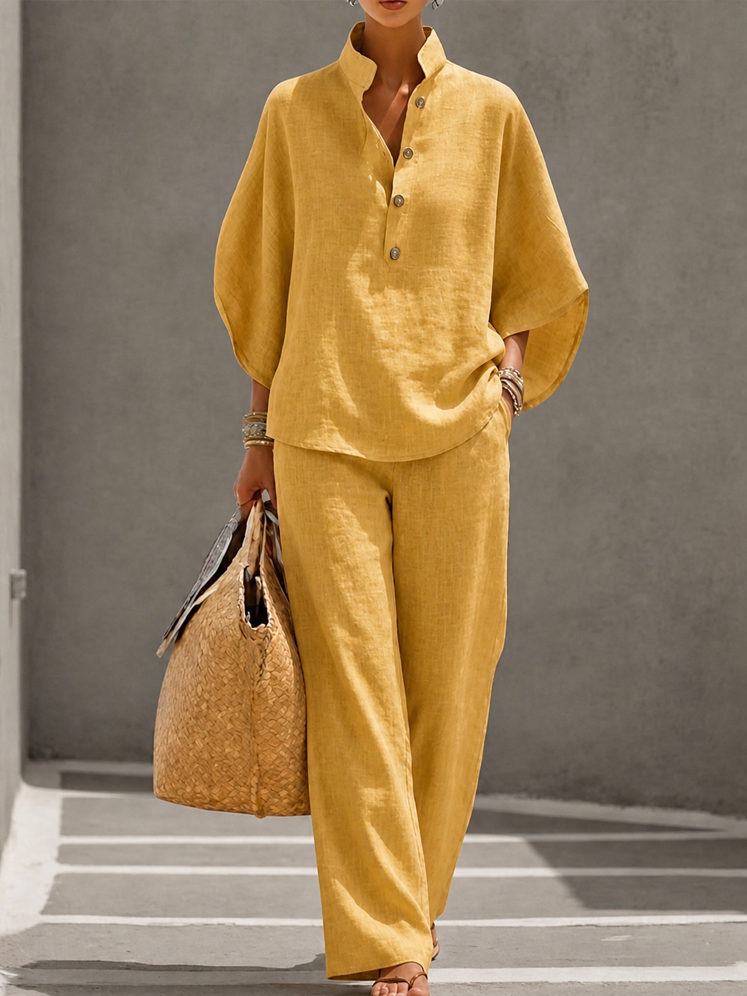 Ariel | Linen Ensemble · Fluidity & Natural Elegance