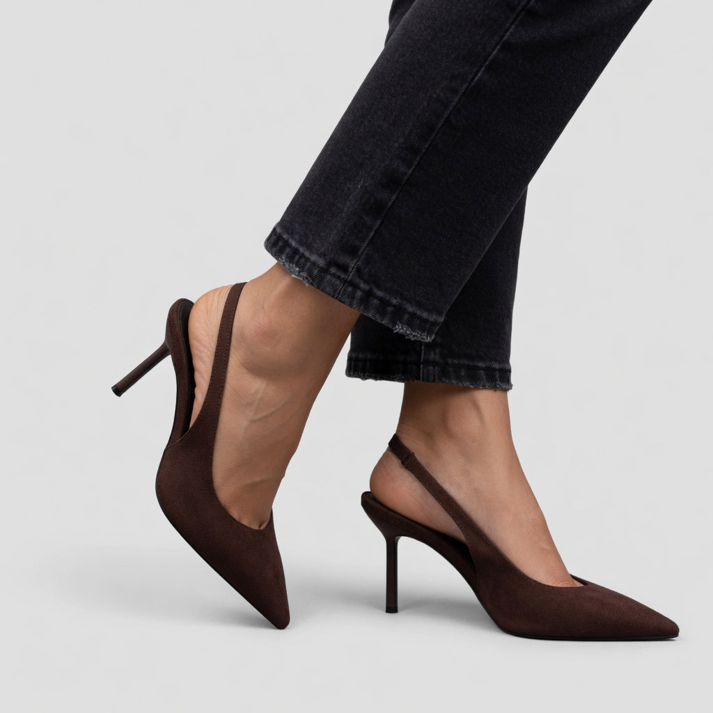Élizabeth™ — Slingback stiletto heel Parisian elegance