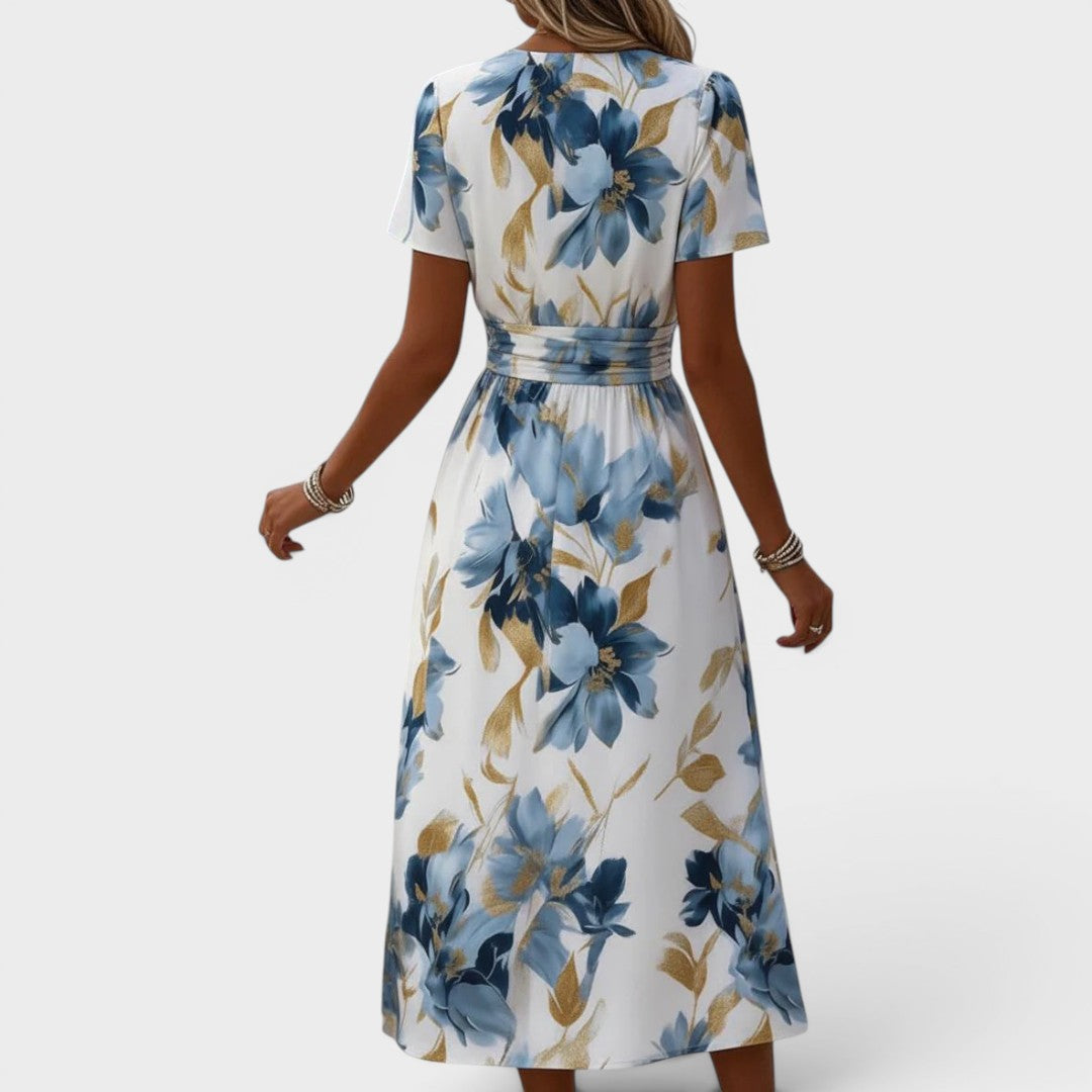 LYON | MODERN FLORAL MIDI DRESS