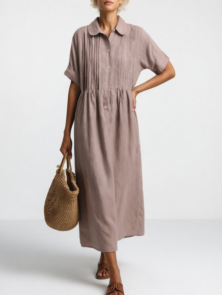 Lysandra™ — Fluid Summer Shirt Dress