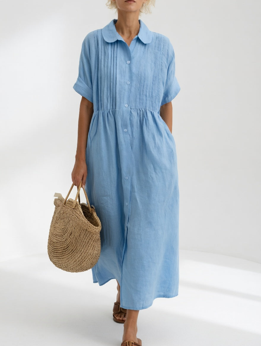 Lysandra™ — Fluid Summer Shirt Dress