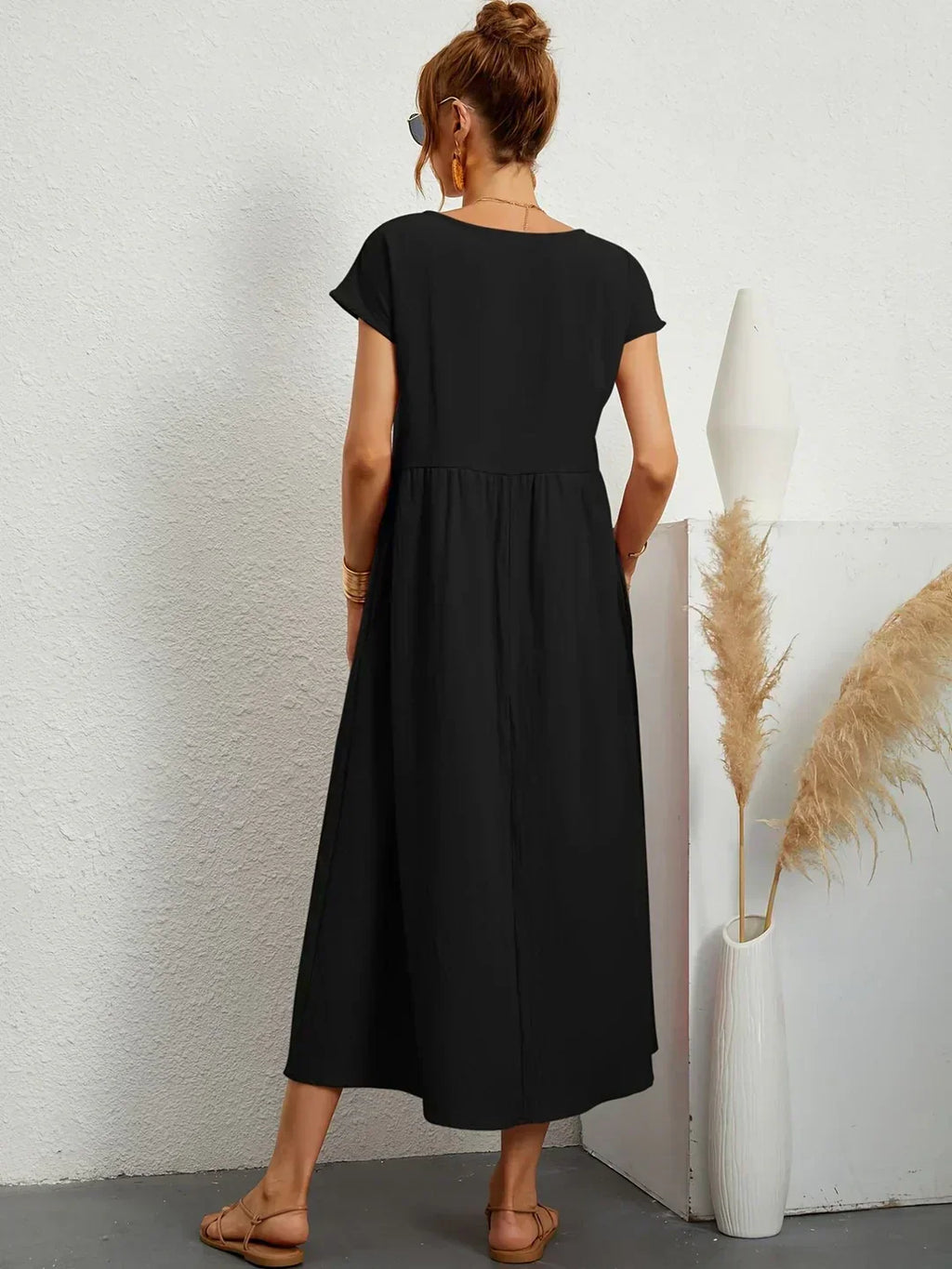 Gabrielle™ — Flowing Midi Dress with Timeless Elegance
