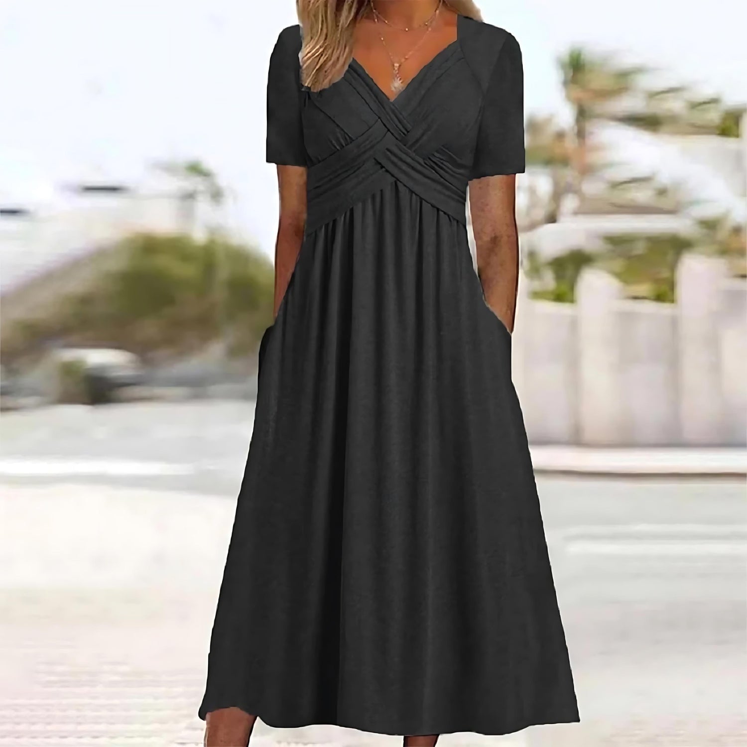 Isadora | Elegant A-Line Midi Dress
