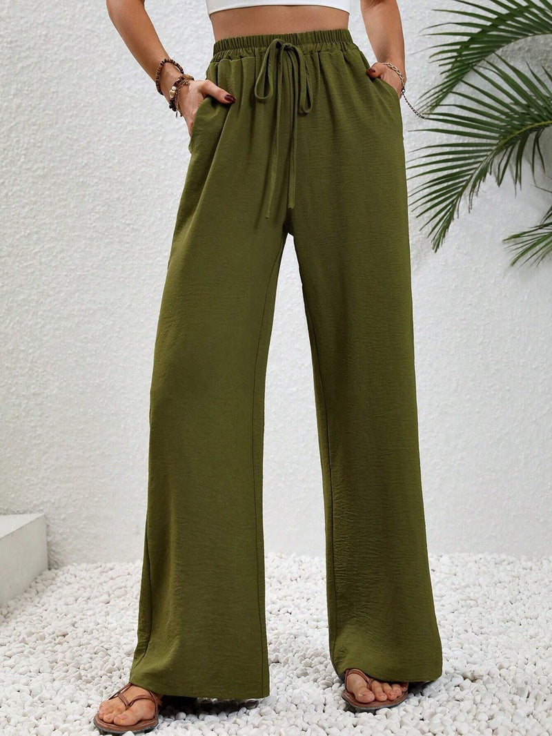NIKU™ - Casual Wide Leg Drawstring Trousers