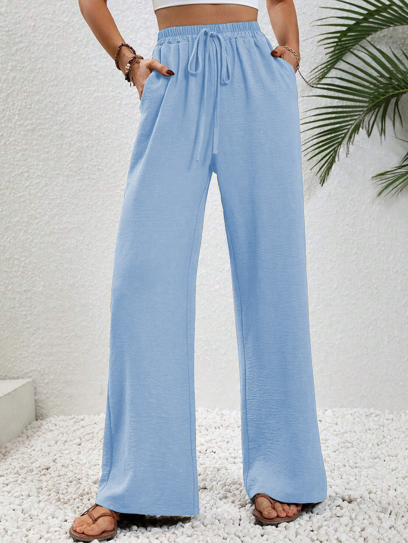 NIKU™ - Casual Wide Leg Drawstring Trousers
