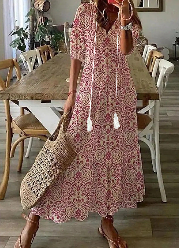Ramona | Boho Vintage Summer Maxi Dress