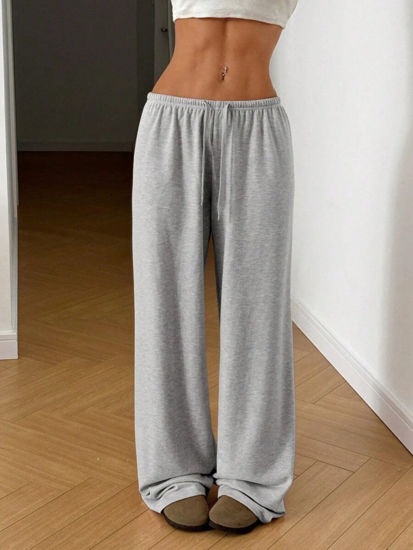QOVELA™ - Casual Adjustable String Wide Leg Trousers