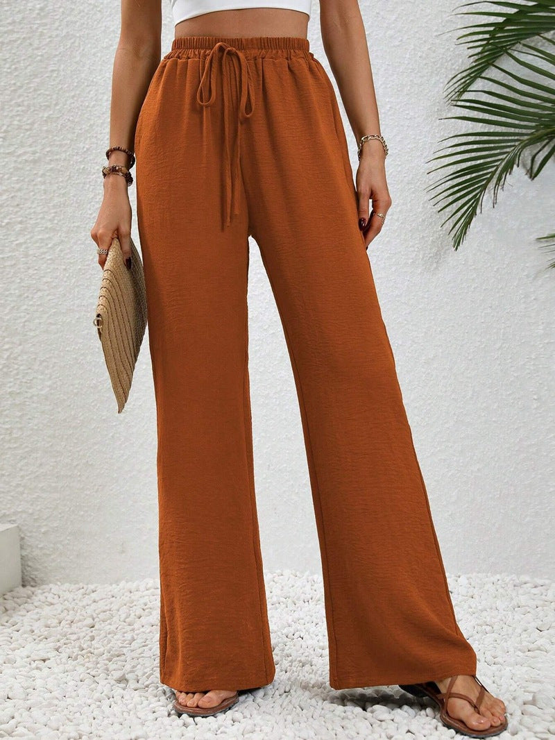 NIKU™ - Casual Wide Leg Drawstring Trousers